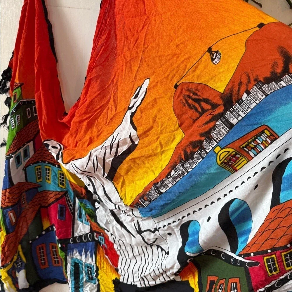 Colorful Cityscape Scarf